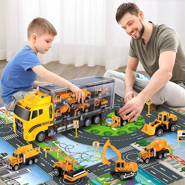 MiniMover | Diversión Creativa de Construcción para Niños - Set de Juguetes con Vehículos Diecast